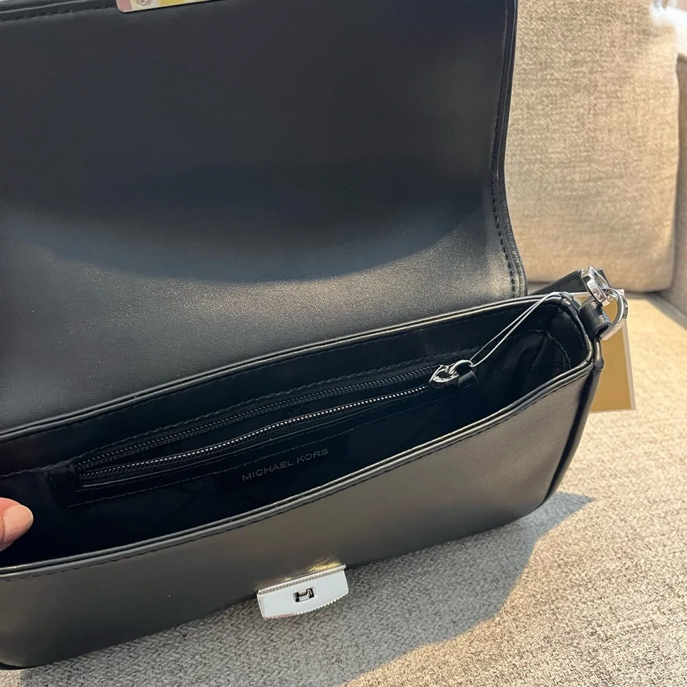 (SOLD) MICHAEL Michael Kors Bradshaw Small Leather Shoulder Bag - Picture 12 of 15